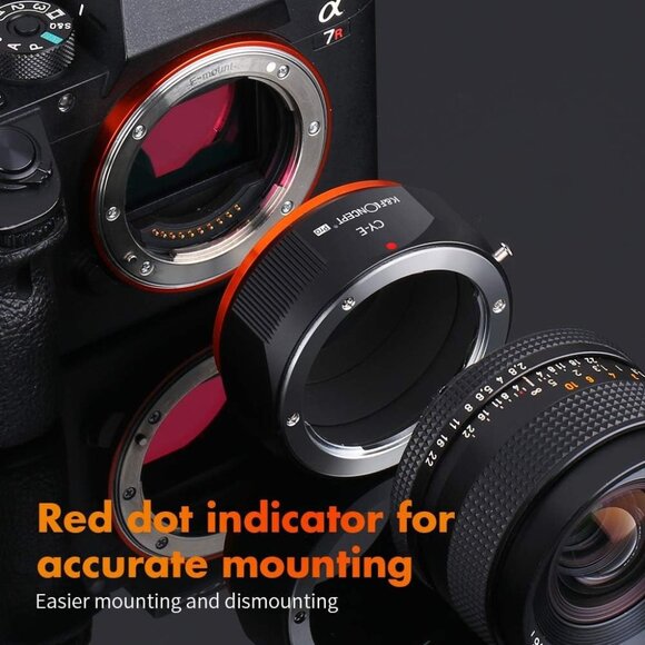 Lens Mount Adapter Compatible for Contax/Yashica (C/Y) Lens to Sony Alpha NEX-3 - Picture 9 of 10